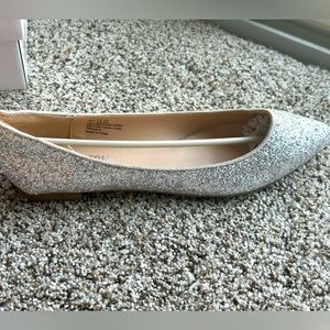 Women's Sparkle Memory Foam Ballet Flats Glitter - Brand New in Box